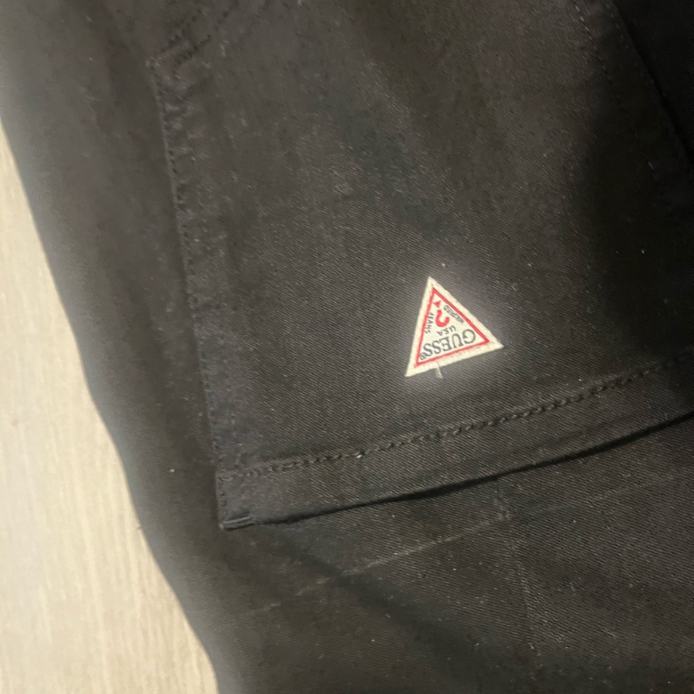 GUESS #Vinyage Woman Black Skinny‎ Jeans with Copper Button